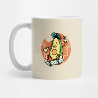 skateboarding avocado Mug